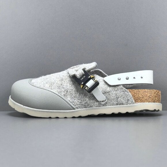 DIOR AND BIRKENSTOCK Tokyo mules in grey nubuck leather - Picture 3 of 13